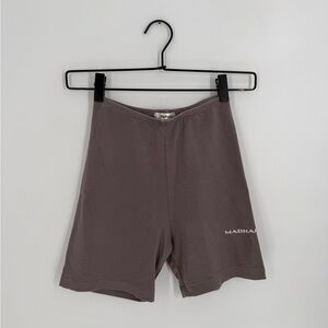 Madhappy Grey Athletic Biker High Waisted Shorts